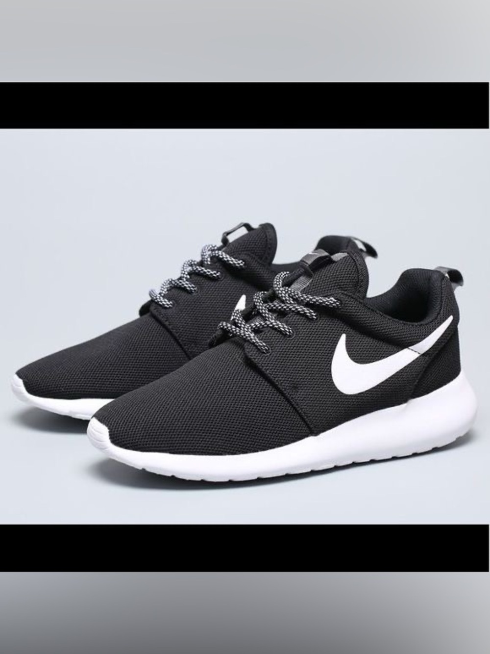 Nike Roshe One Black White Women’s Size 8 Lightweight Running Sneaker